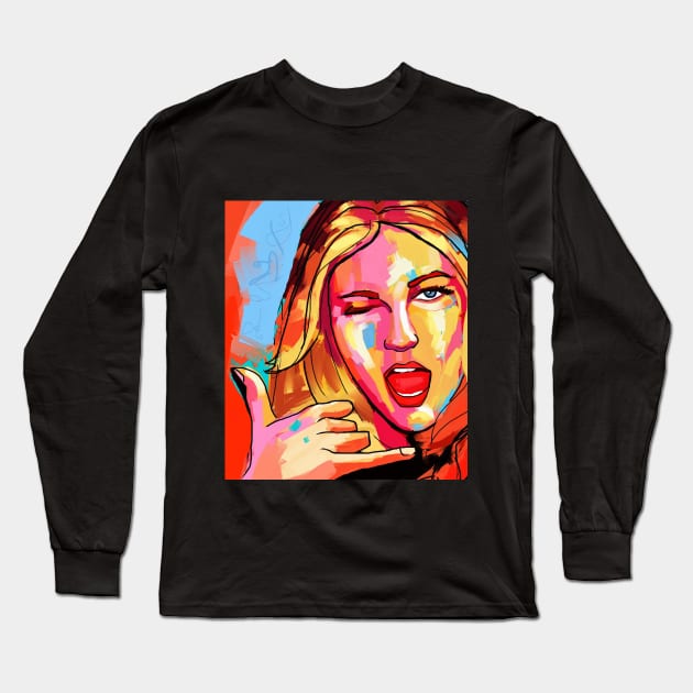 pop girl Long Sleeve T-Shirt by mailsoncello